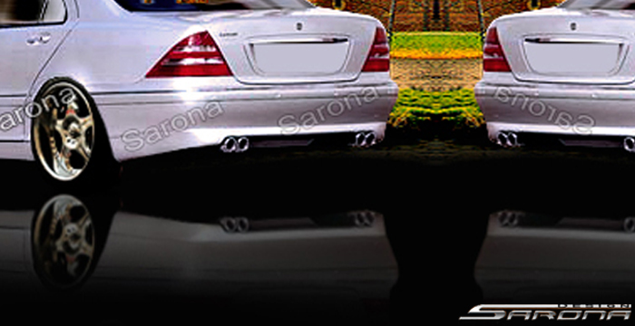 Custom Mercedes S Class  Sedan Rear Lip/Diffuser (2000 - 2006) - $375.00 (Part #MB-012-RA)